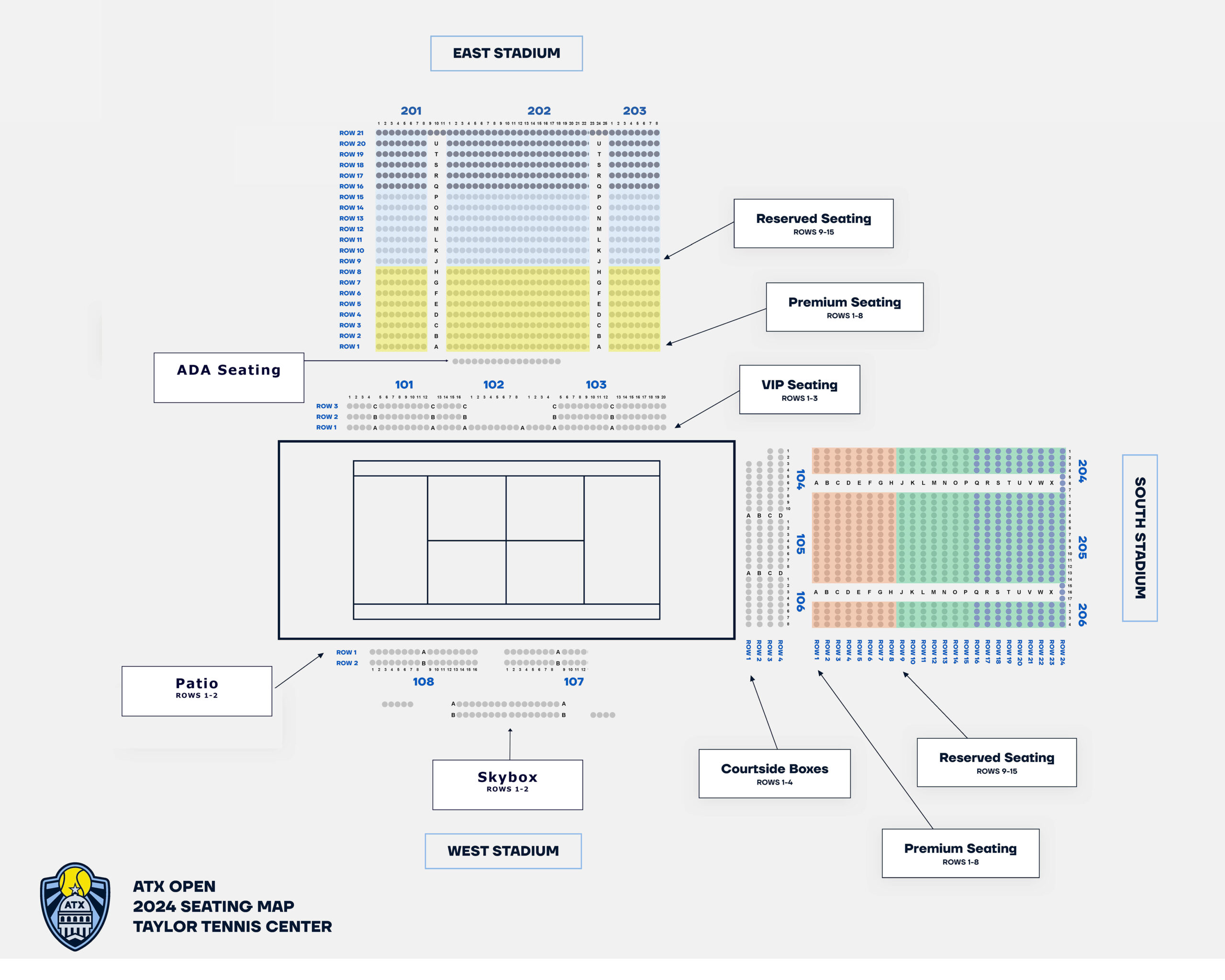 ATX Open Stadium Map